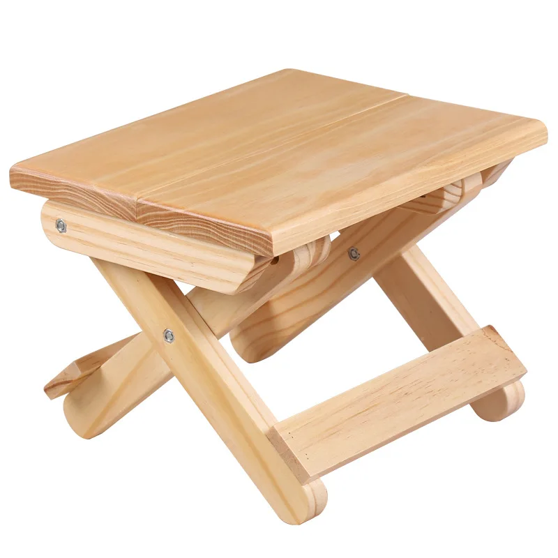 Kids Outdoor Bench - Çam ahşap katlanır tabure taşınabilir ev