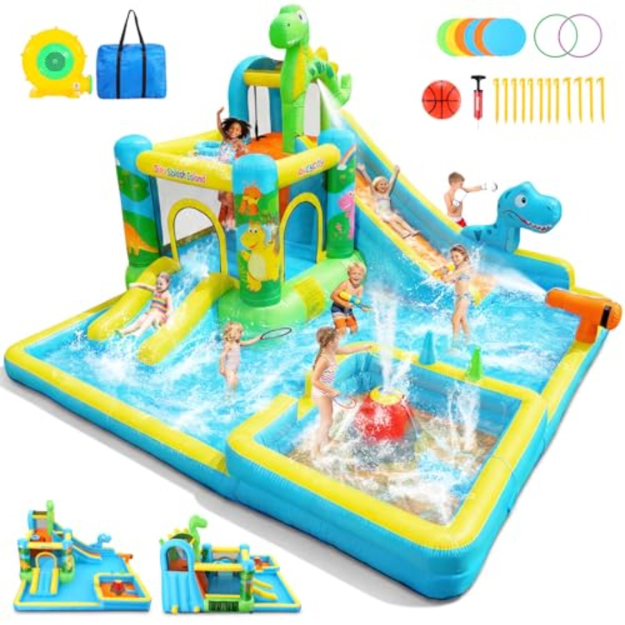 Açık hava arka bahçe şişme su - Kids Outdoor House incelemesi ve fiyatı