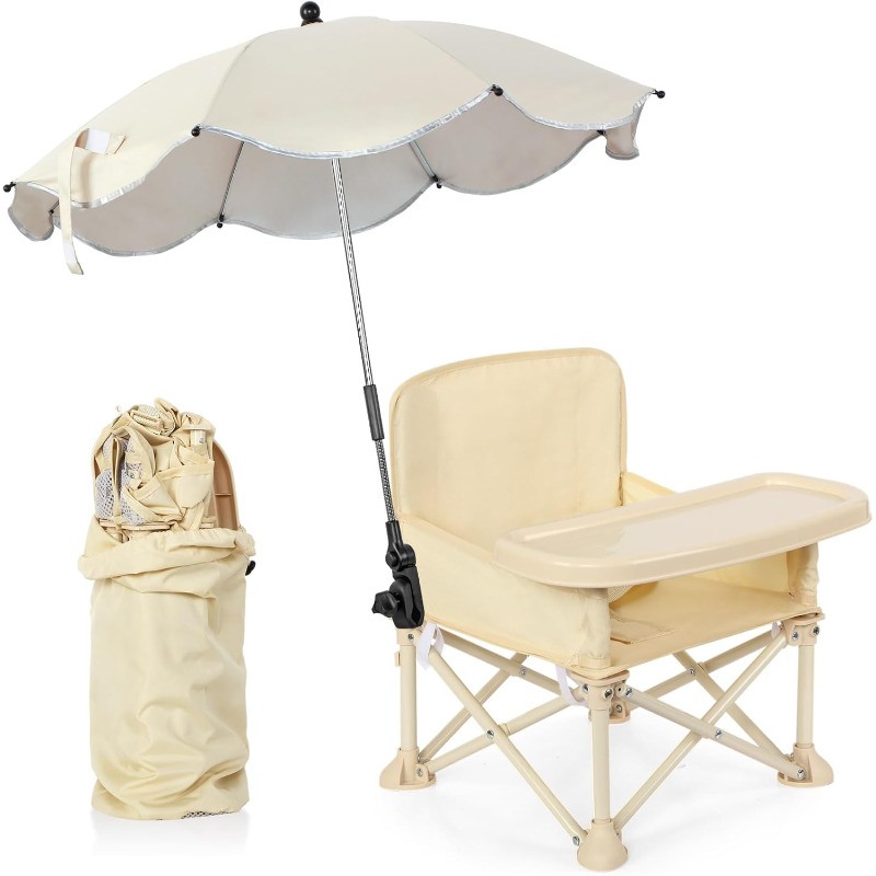 Kids Outdoor Chair - Bebek Açık Hava Plaj Sandalyesi, Şemsiyeli,