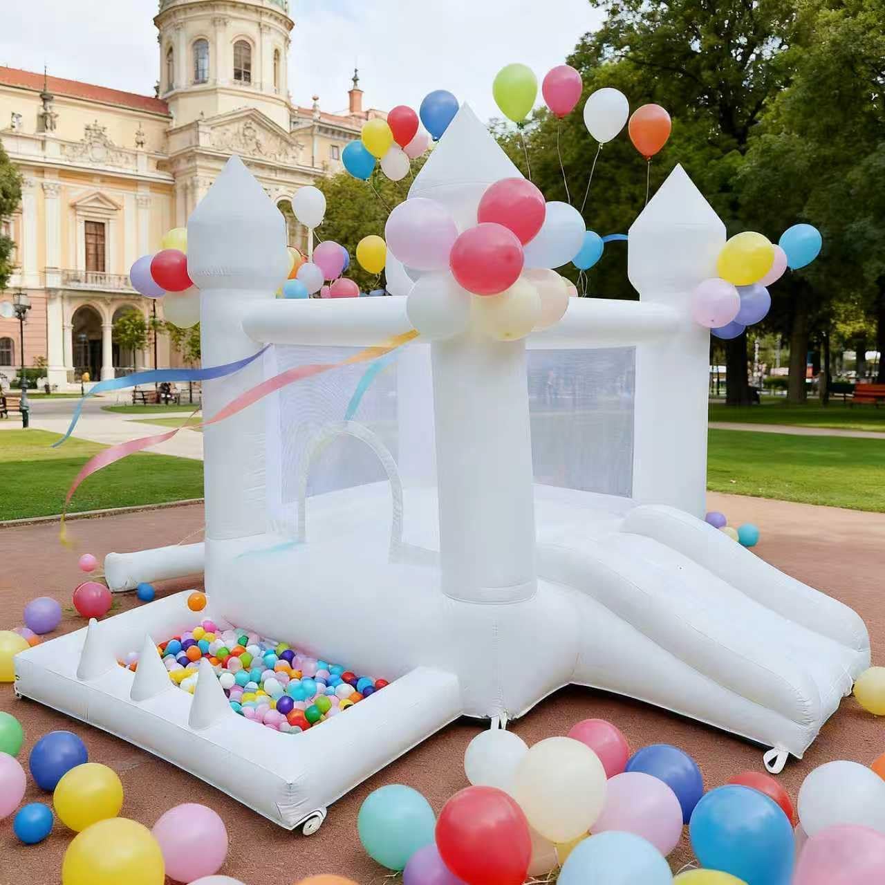 Beyaz Zıplama Evi, İç ve Dış M - Kids Outdoor House incelemesi ve fiyatı