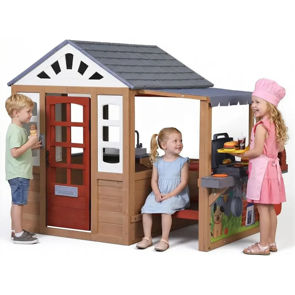Kids Outdoor Grill - Çocuklar için Açık Hava Ahşap Oyun