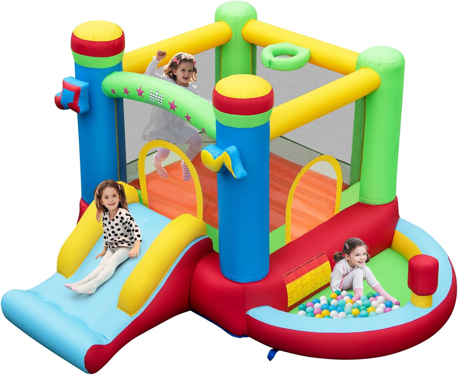 Top Havuzlu Şişme Oyun Evi, 3- - Kids Outdoor Jump House incelemesi ve fiyatı