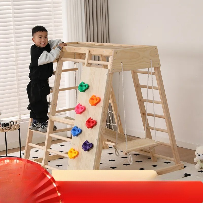 JMZ Ahşap Oyun Parkı Kaydırakl - Kids Outdoor Jungle Gym With Slide incelemesi ve fiyatı