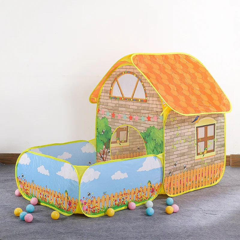 Kids Outdoor Playhouse - Portatif Katlanabilir Çocuk Oyun Çadırı, Avlu