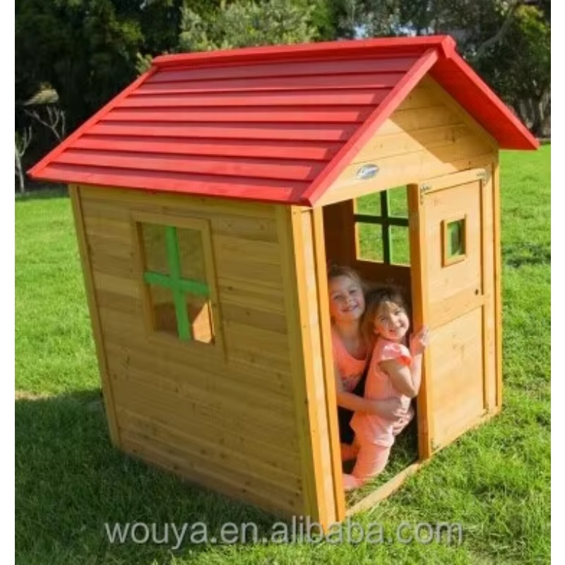 Ucuz Prefabrik Ahşap Oyun Evi - Kids Outdoor Playhouse incelemesi ve fiyatı