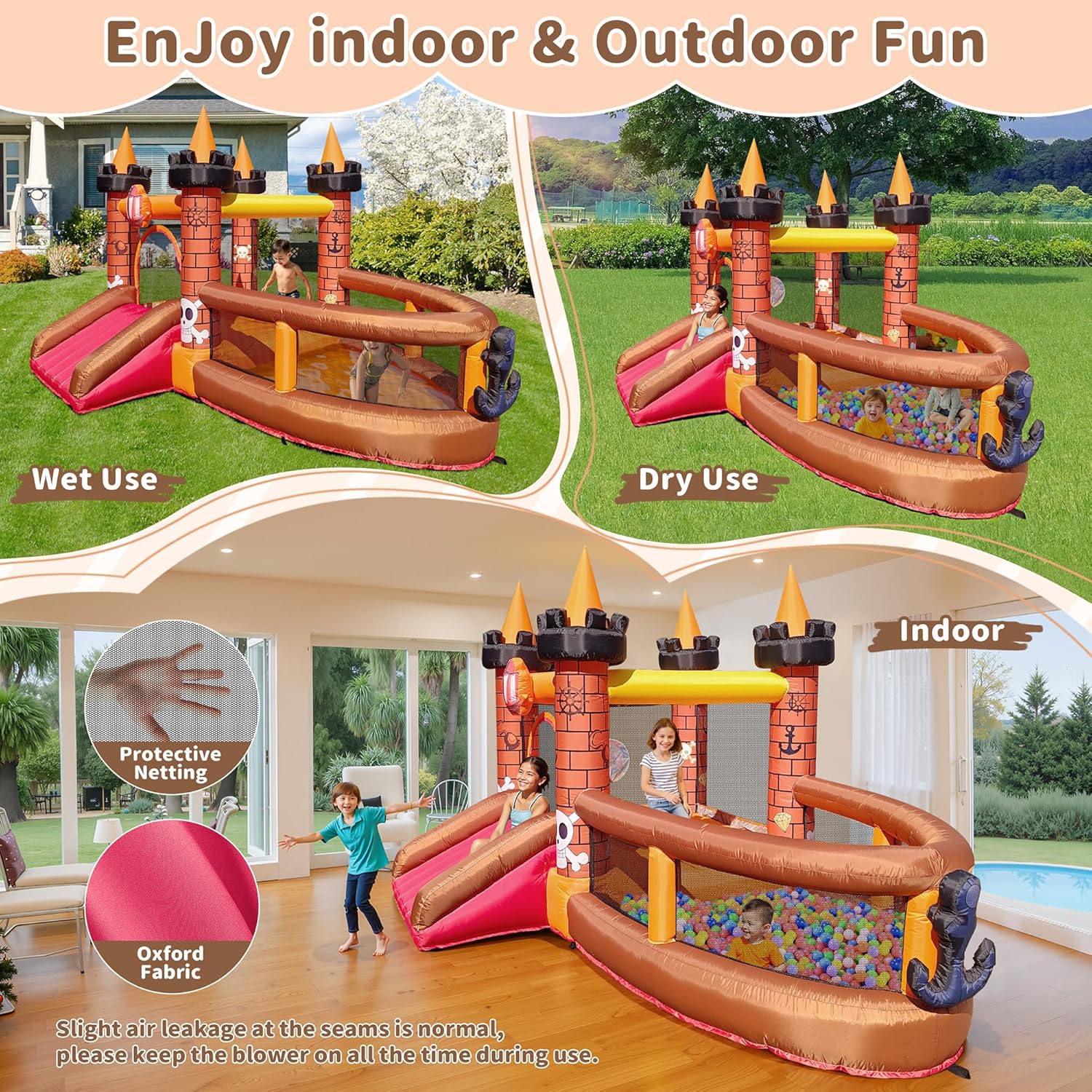 3-8 Yaş Çocuklar İçin Şişme Oy - Kids Outdoor Jump House incelemesi ve fiyatı