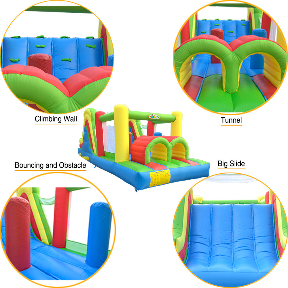 Çocuklar için Renkli Şişme Oyu - Kids Outdoor Jump House incelemesi ve fiyatı
