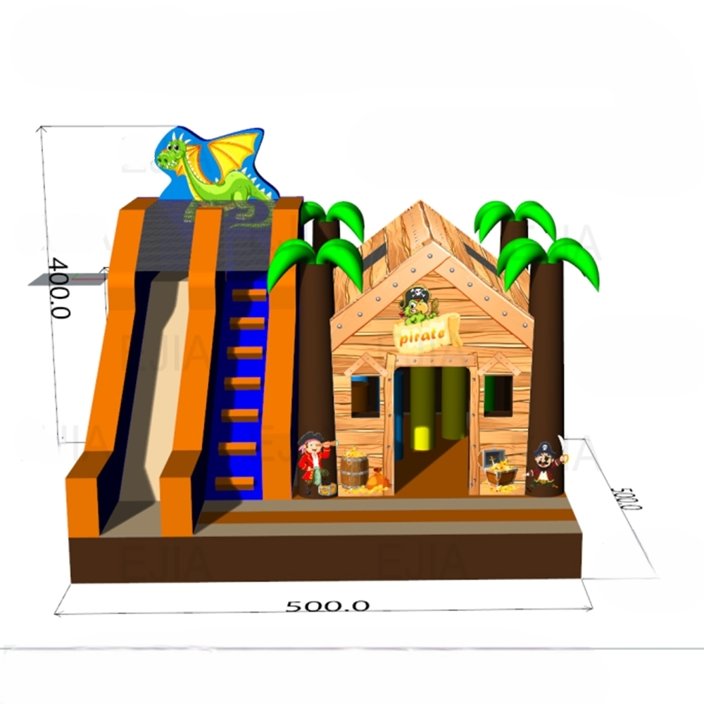 Taşınabilir Ticari 17FT Büyük  - Kids Outdoor Jump House incelemesi ve fiyatı