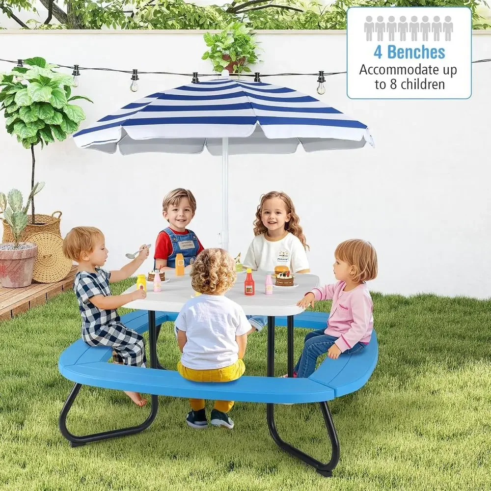 8 Kişilik Çocuk Piknik Masası, - Kids Outdoor Bench incelemesi ve fiyatı