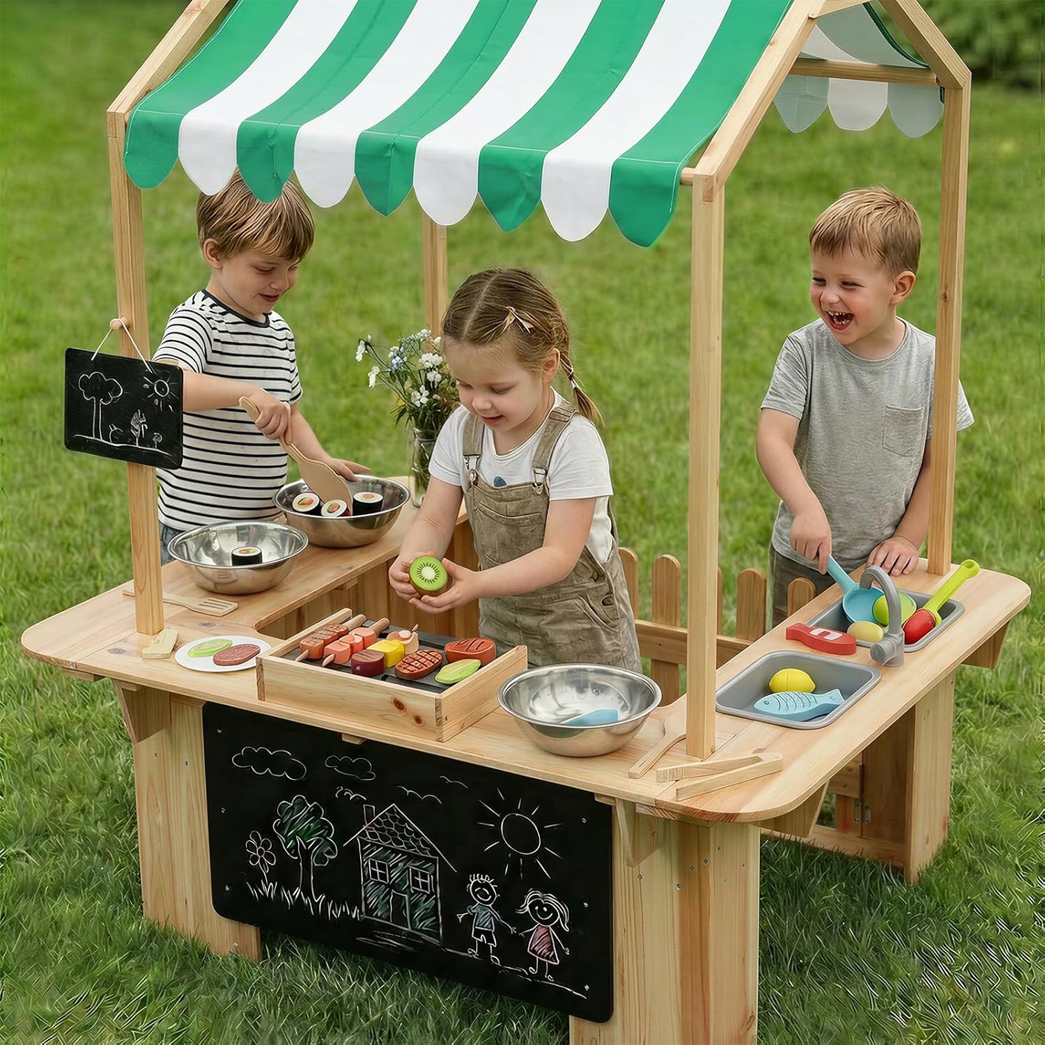 Çocuklar İçin Açık Hava Oyun E - Kids Outdoor Mud Kitchen incelemesi ve fiyatı