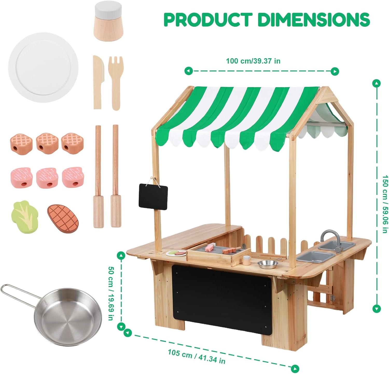 Çocuklar İçin Açık Hava Oyun E - Kids Outdoor Mud Kitchen incelemesi ve fiyatı