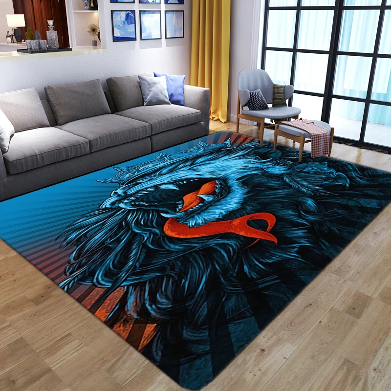Karikatür Hayvan Aslan 3D Halı - Kids Outdoor Floor Cushions incelemesi ve fiyatı