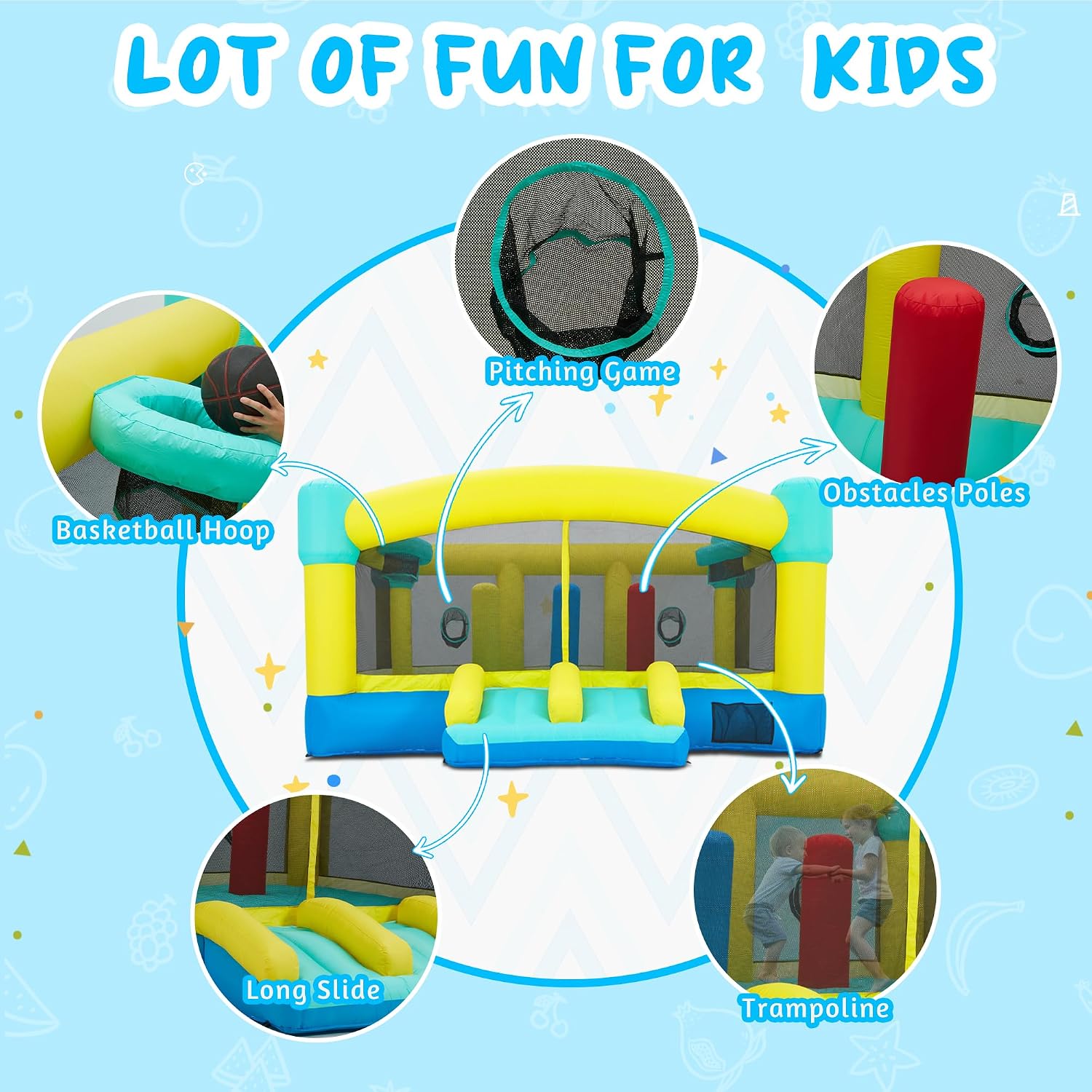 Büyük Zıplama Evi, 15 x 14.8 F - Kids Outdoor House incelemesi ve fiyatı