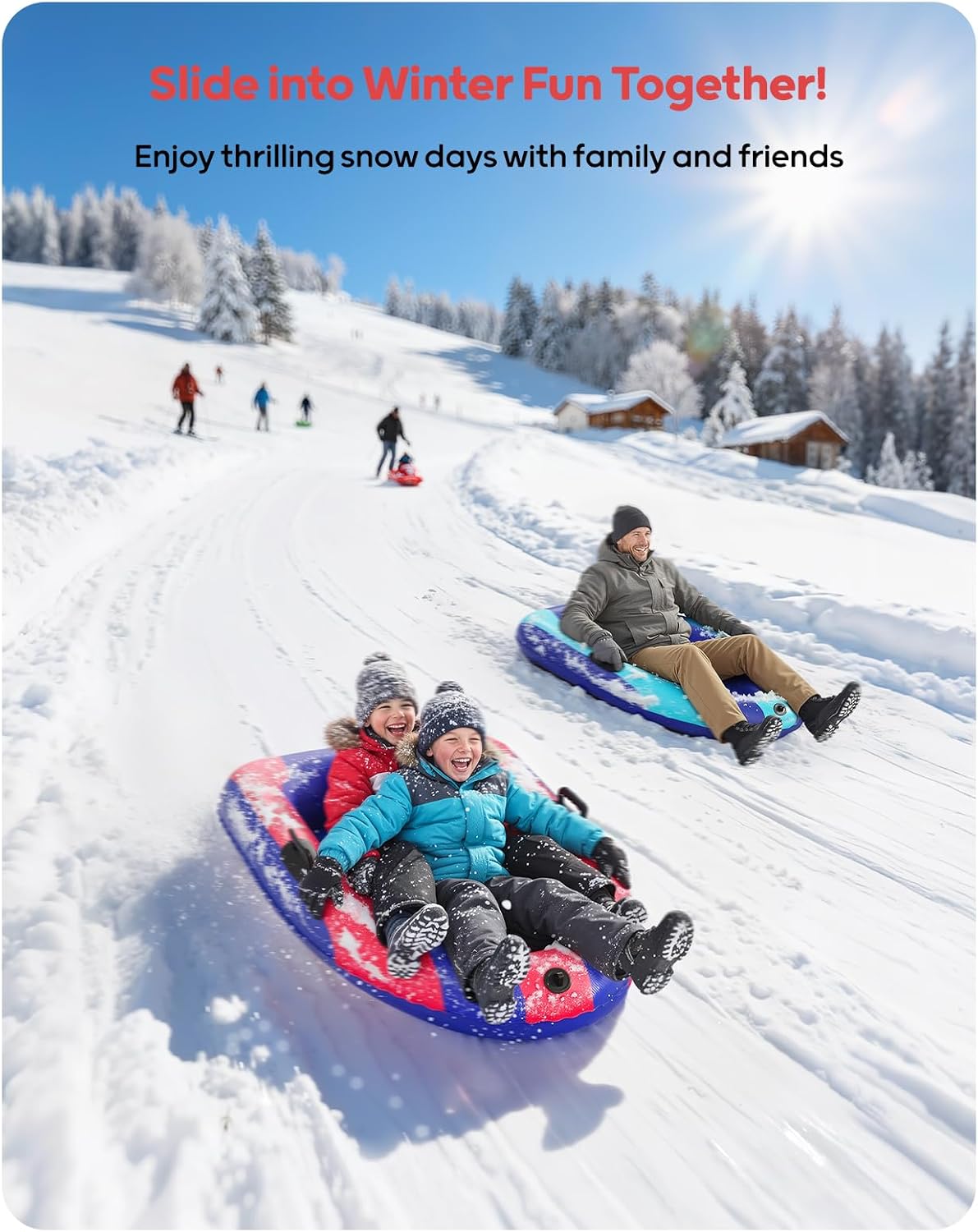 QPAU Şişme PVC Kar Kızakları A - Outdoor Toys For Kids incelemesi ve fiyatı