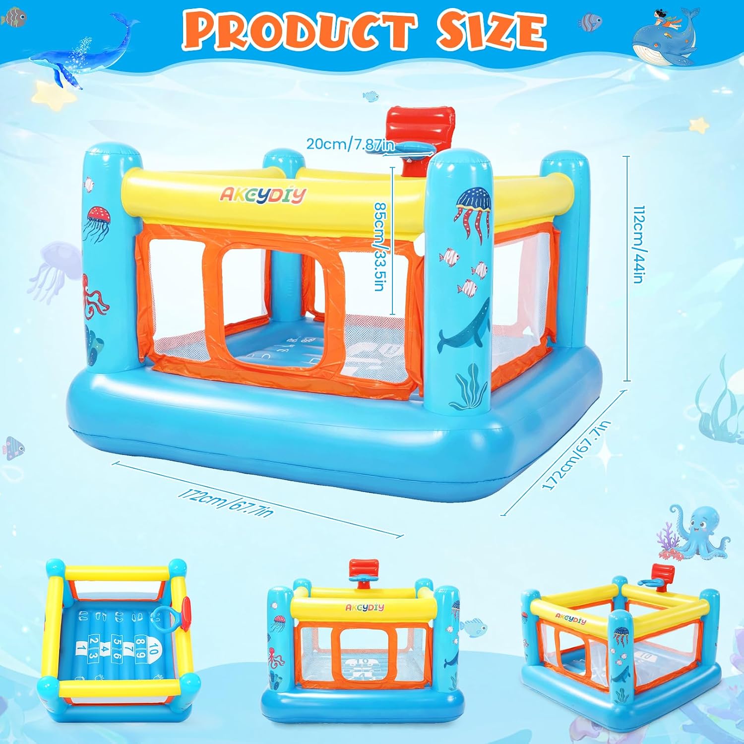 Şişme Oyun Evi, 3-6 Yaş Çocukl - Kids Outdoor Jump House incelemesi ve fiyatı