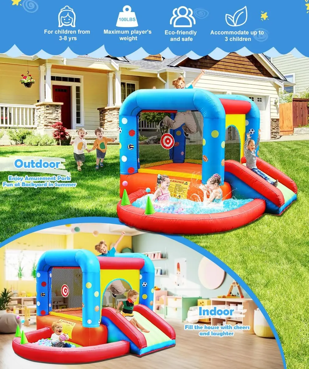Step4Fun Şişme Oyun Evi, Çocuk - Kids Outdoor Jump House incelemesi ve fiyatı