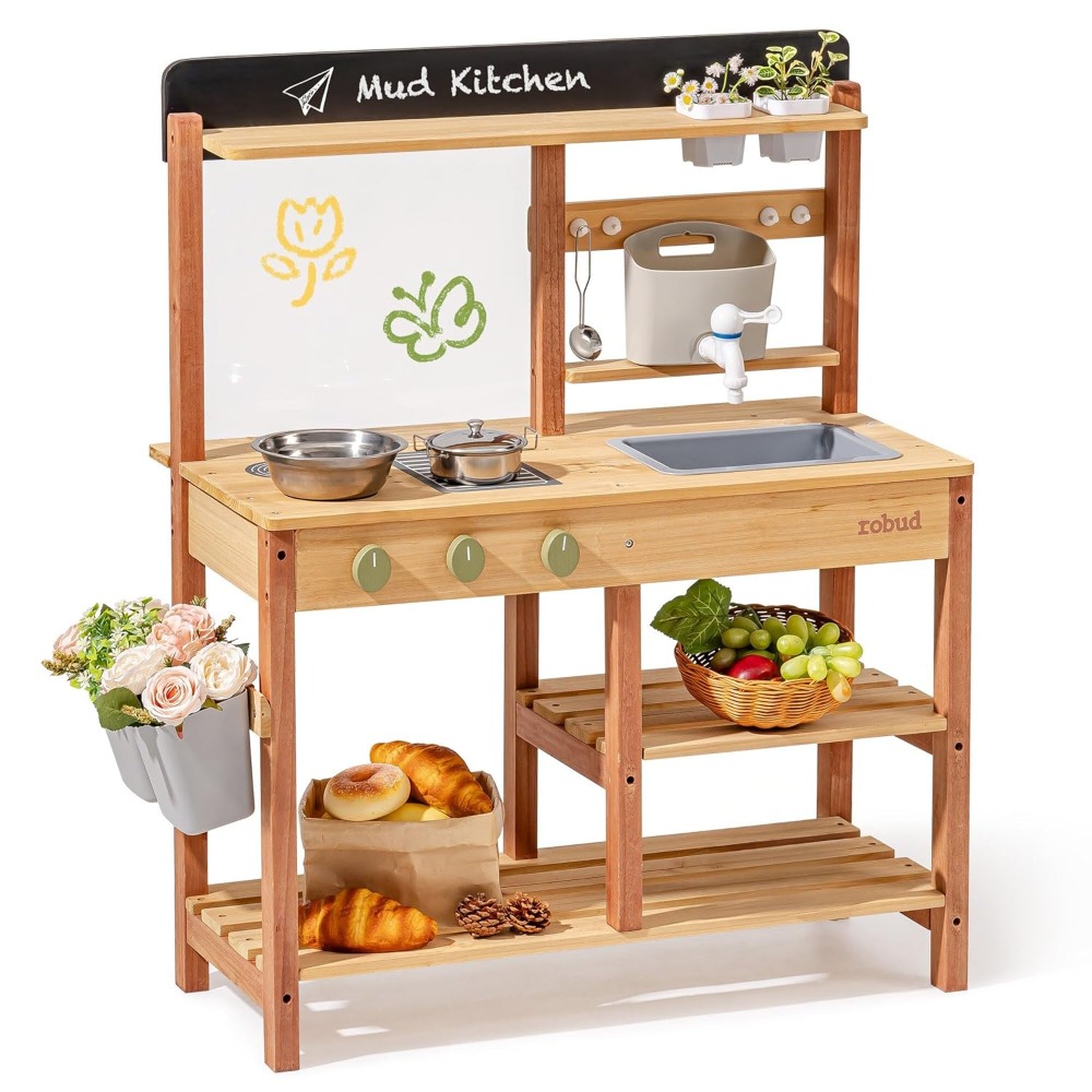 ABD'den Gönderilen Ahşap Çamur - Kids Outdoor Mud Kitchen incelemesi ve fiyatı