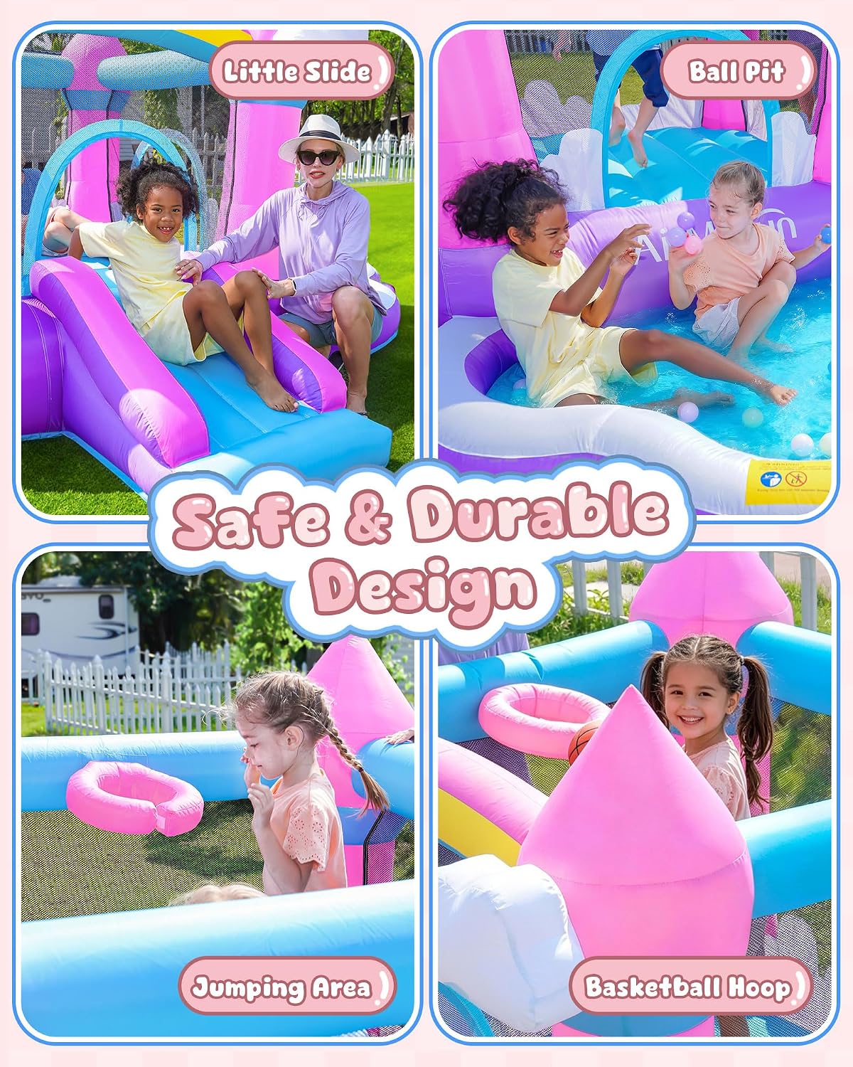 3-8 Yaş Çocuklar İçin Pembe İç - Kids Outdoor House incelemesi ve fiyatı
