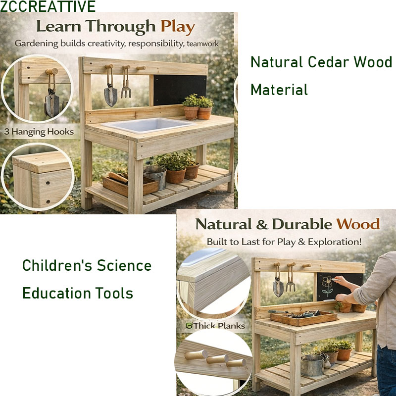 ZCCREATTIVE Çocuklar İçin Ahşa - Kids Outdoor Mud Kitchen incelemesi ve fiyatı
