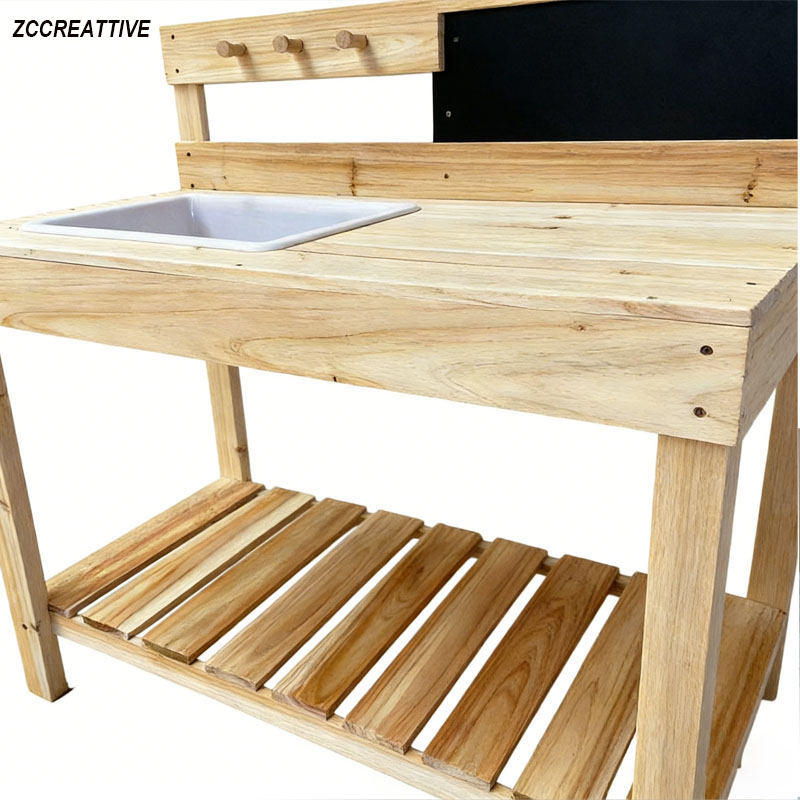 ZCCREATTIVE Çocuklar İçin Ahşa - Kids Outdoor Mud Kitchen incelemesi ve fiyatı