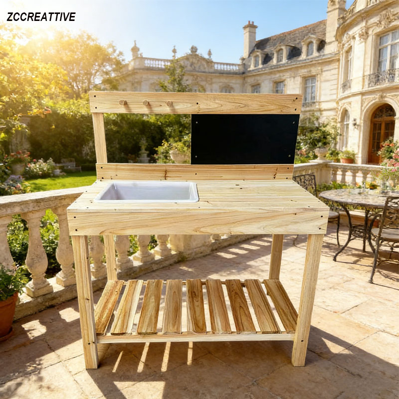 ZCCREATTIVE Çocuklar İçin Ahşa - Kids Outdoor Mud Kitchen incelemesi ve fiyatı