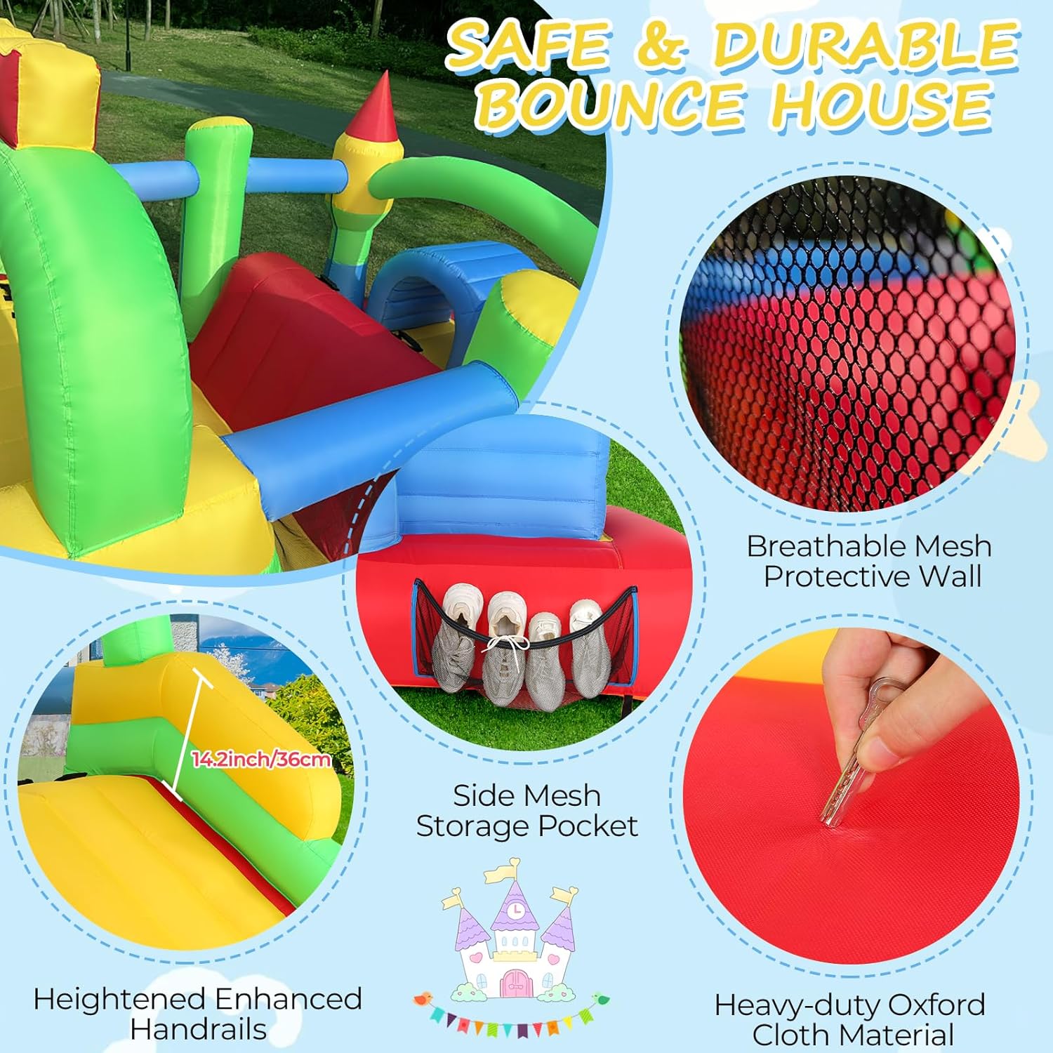 KF Şişme Engel Parkuru Büyük 1 - Kids Outdoor Bounce House incelemesi ve fiyatı