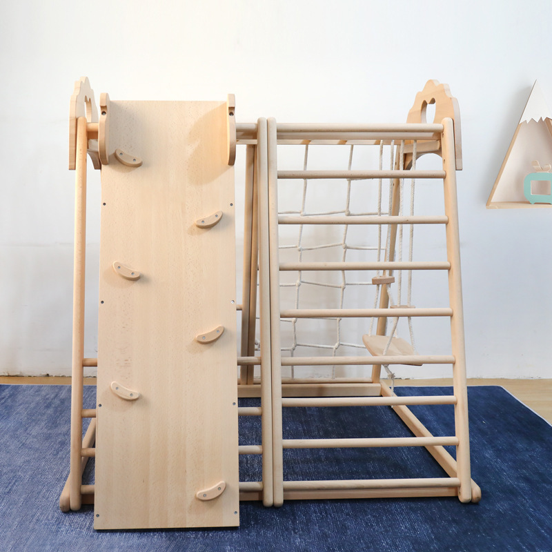 Açık Hava Ahşap Büyük Boy Oyun - Kids Outdoor Jungle Gym With Slide incelemesi ve fiyatı