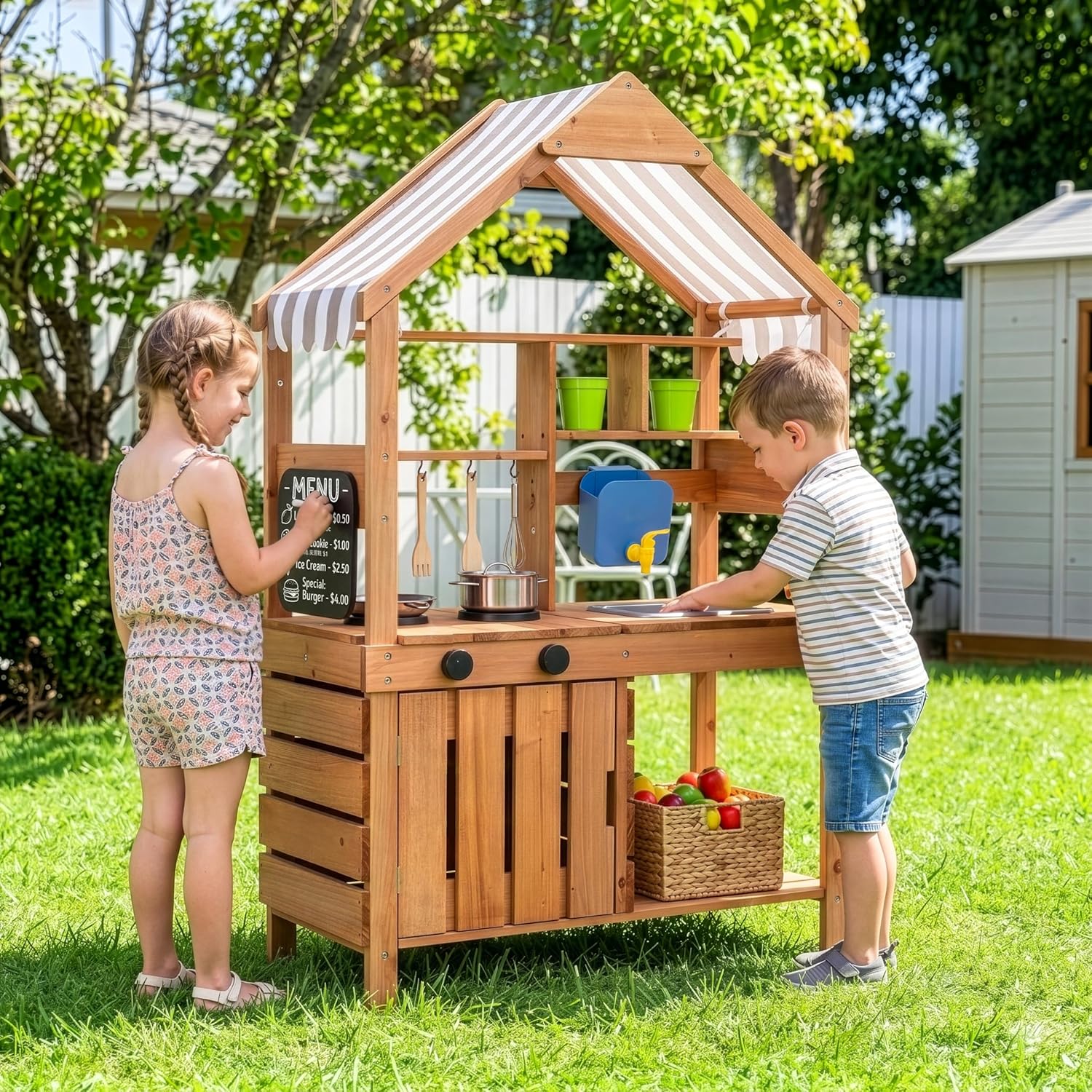 # Çam Ahşap Çocuklar İçin 3+ Y - Kids Outdoor Mud Kitchen incelemesi ve fiyatı