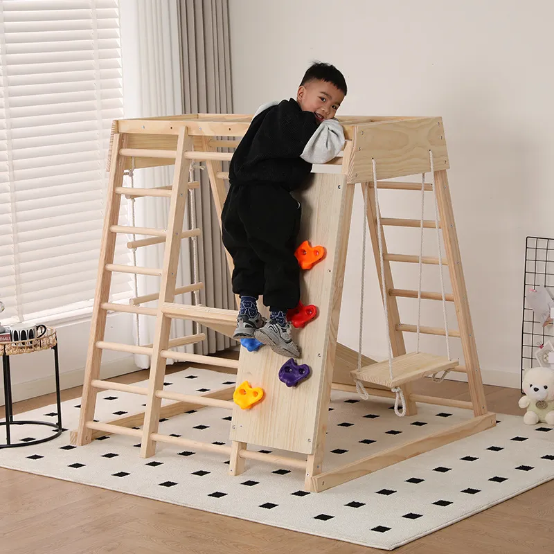 JMZ Ahşap Oyun Parkı Kaydırakl - Kids Outdoor Jungle Gym With Slide incelemesi ve fiyatı