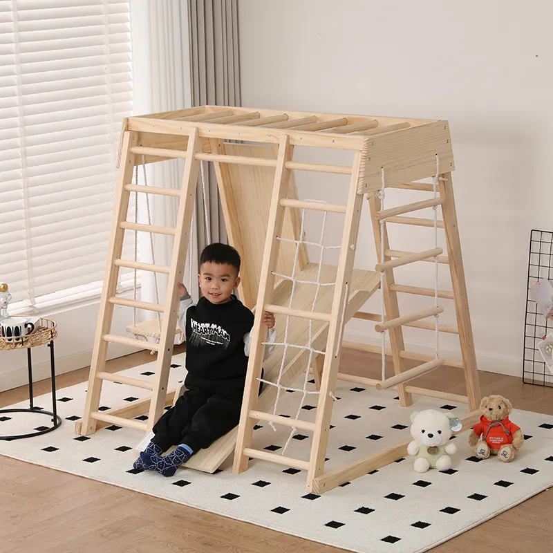 JMZ Ahşap Oyun Parkı Kaydırakl - Kids Outdoor Jungle Gym With Slide incelemesi ve fiyatı