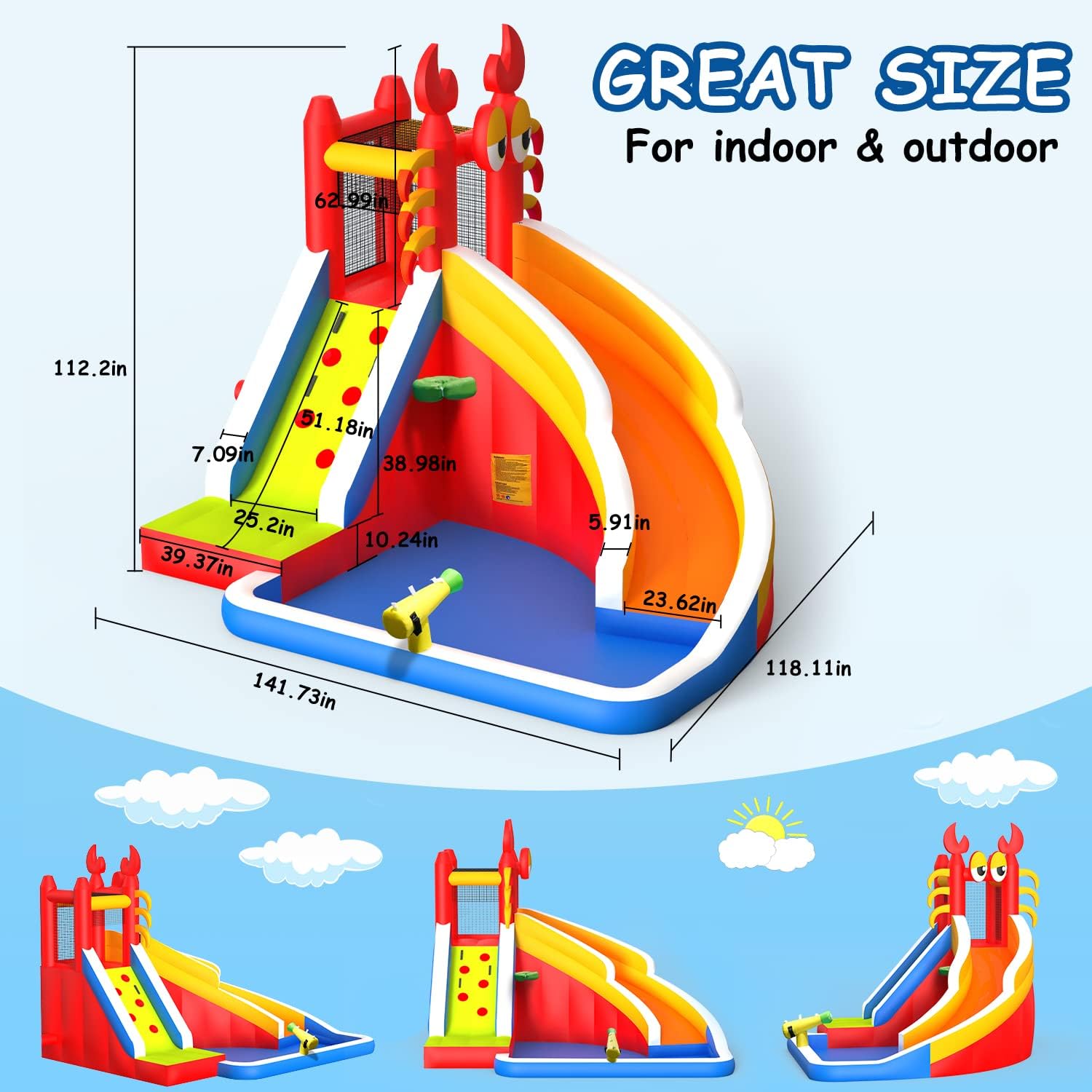 Çocuklar için Su Kaydıraklı Bü - Kids Outdoor House incelemesi ve fiyatı