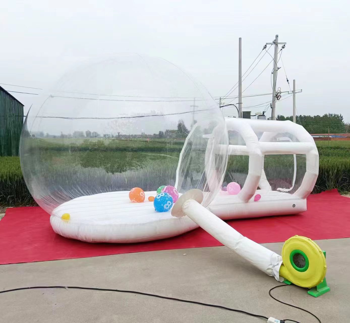 Açık Hava Beyaz PVC Şişme Zıpl - Kids Outdoor Jump House incelemesi ve fiyatı