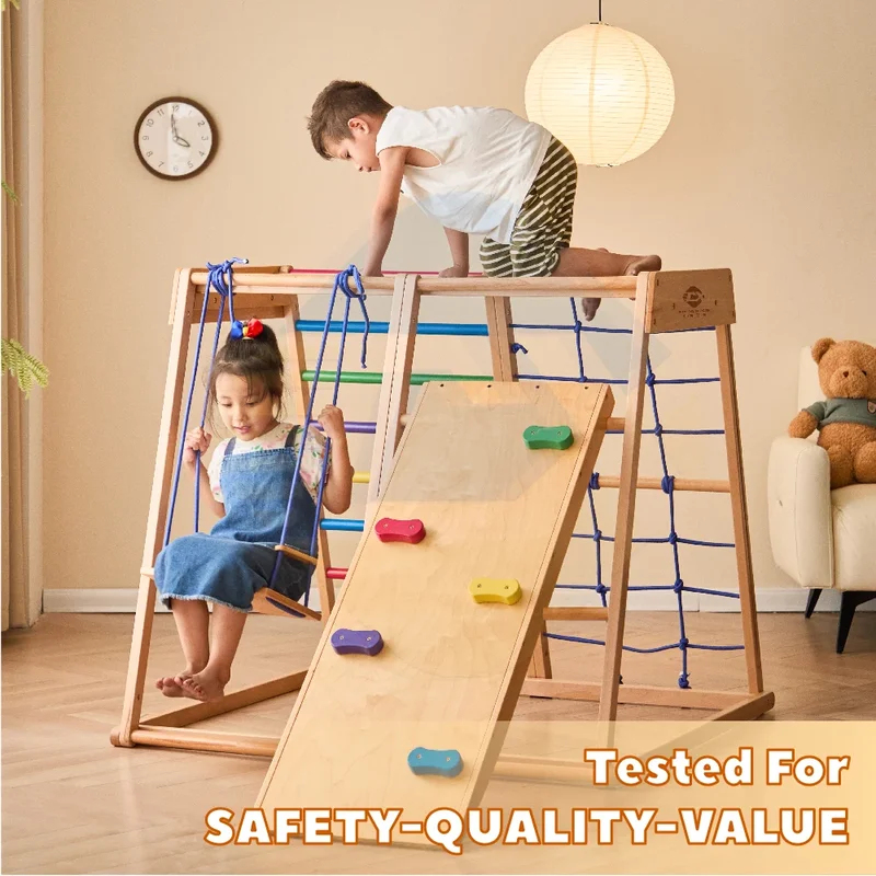 Ahşap Tırmanma Çerçevesi Kapal - Kids Outdoor Climbing Structure incelemesi ve fiyatı