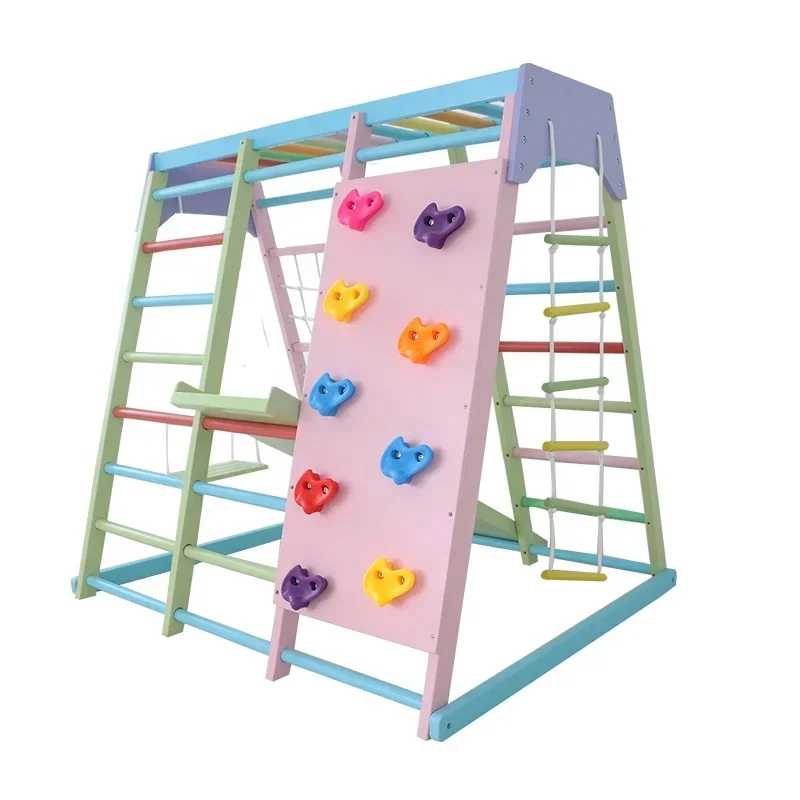 Çocuklar İçin Ahşap Tırmanma Ç - Kids Outdoor Gym Equipment incelemesi ve fiyatı