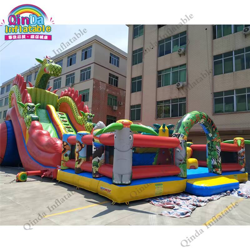 17*11m Büyük Şişme Kale, Çocuk - Kids Outdoor Jump House incelemesi ve fiyatı
