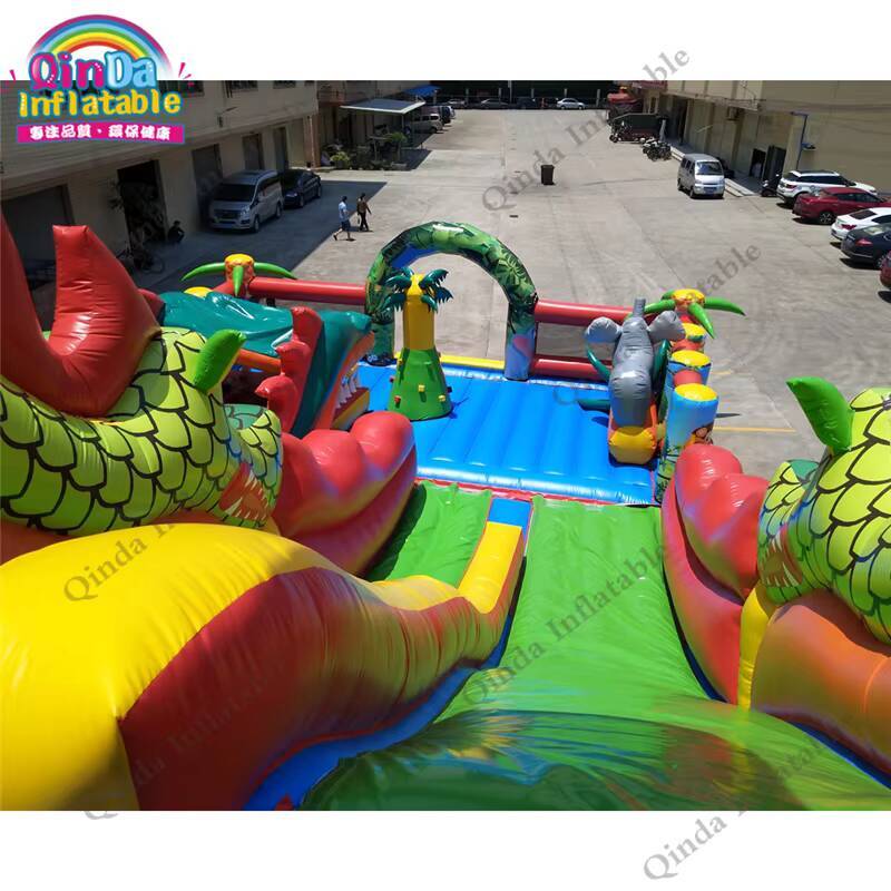 17*11m Büyük Şişme Kale, Çocuk - Kids Outdoor Jump House incelemesi ve fiyatı