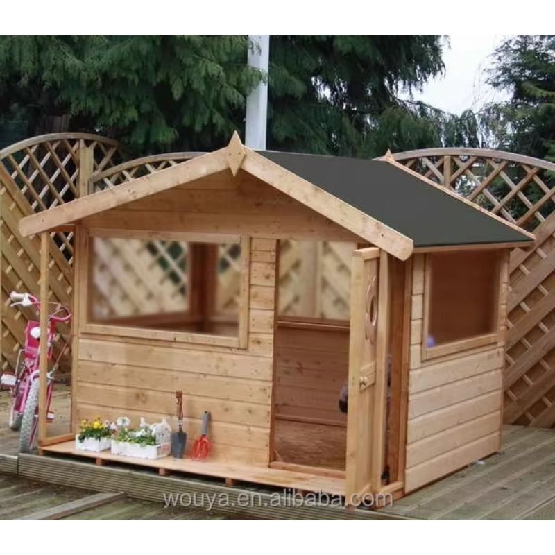 Ucuz Prefabrik Ahşap Oyun Evi  - Kids Outdoor Playhouse incelemesi ve fiyatı