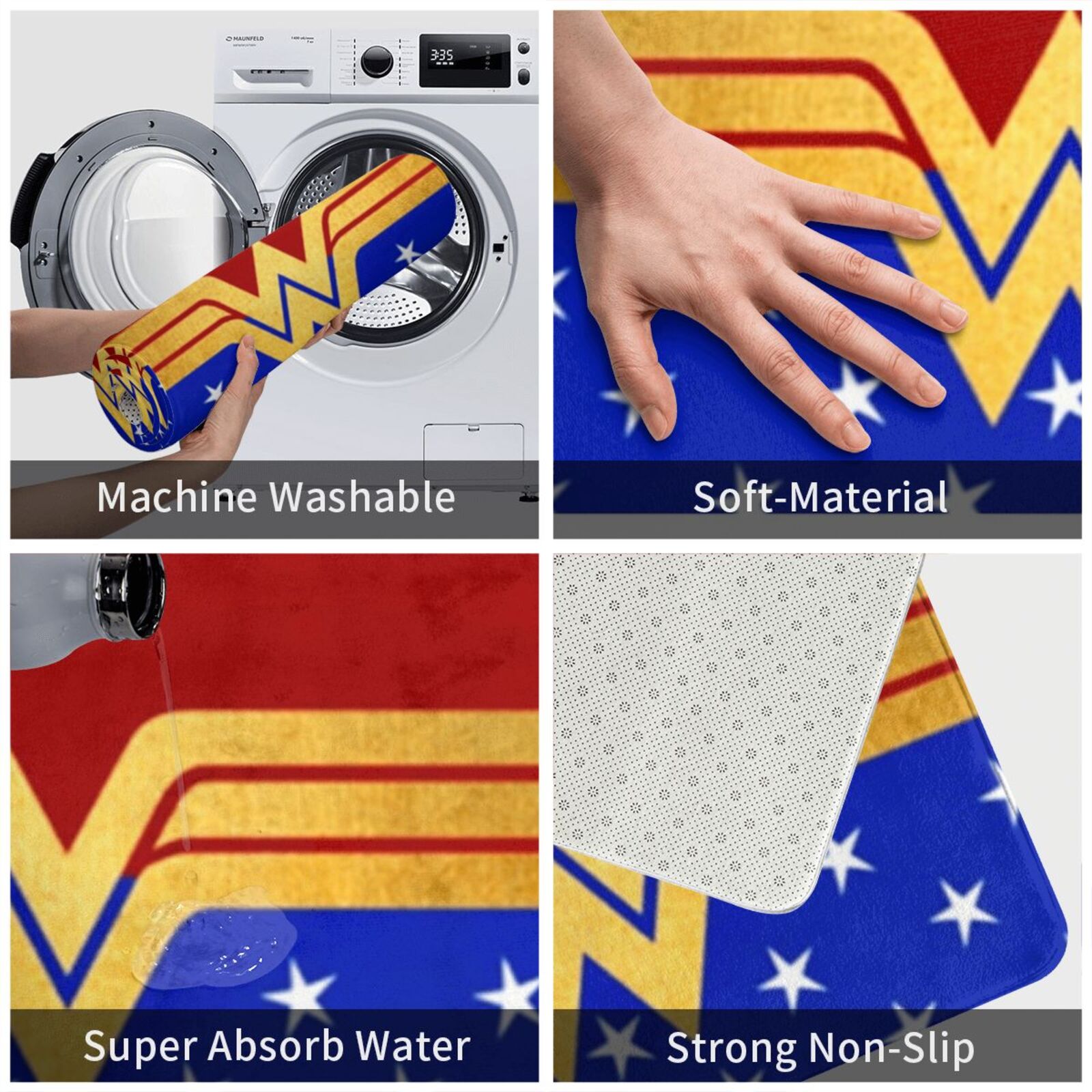 Altın Retro Wonder Womn Comic  - Kids Outdoor Floor Cushions incelemesi ve fiyatı